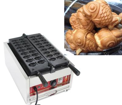 China Free Shipping Japanese Style Electric Waffle Maker 18 Pcs Adjustable Thermostat Fish/Fish Mini Taiyaki Maker Machine Small Plate Clown for sale