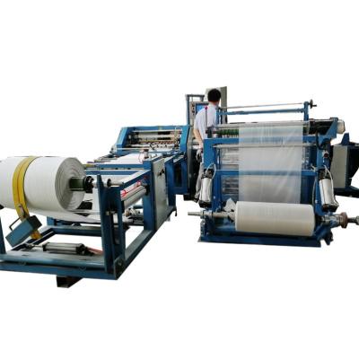 China Woven Bag Making Factory Best Selling Woven Laundry Bag Cutting Sewing And Inserting Machine for sale