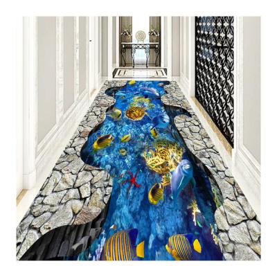 China Hallway CLASSIC Ballroom Luxury Hotel 3D Design Modern Digital Printed Rugs And Area Rugs for sale