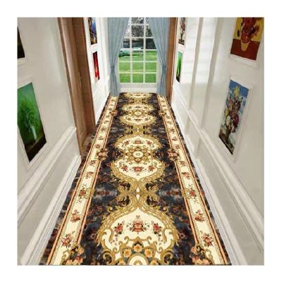 China Modern Northern European Hallway Household Rug 3D Printing Hotel Corridor Non-slip Thickened Living Room Carpet for sale