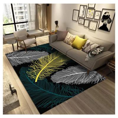 China Hot Selling Anti-slip Modern Geometric Puzzle Floor Rug Living Room Rug Cover for sale