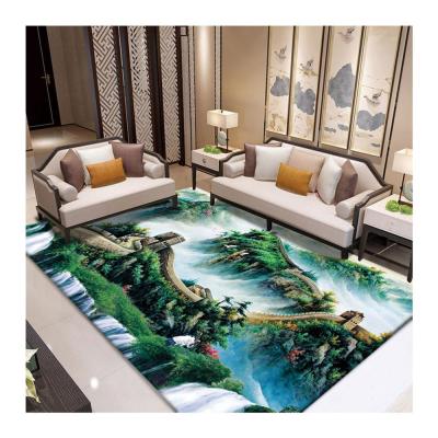 China 3meter modern high quality washable 3d blanket rug for living room for sale