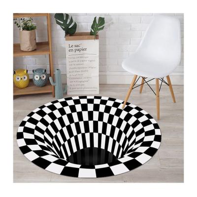 China Mat Decoration Living Room Soft Area 3D Floor Washable Non-Slip Mat 3D Cover Kid's Bedroom Mat Carpet for sale