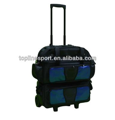 China 1680D Nylon Roller 4 Ball Deck Bowling Bag NBY-411 for sale