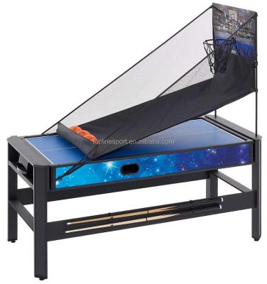 China Pool Top / Air Hockey / TT Top Selling 6ft 5 in 1 Multi Swivel Games Table T57205 for sale