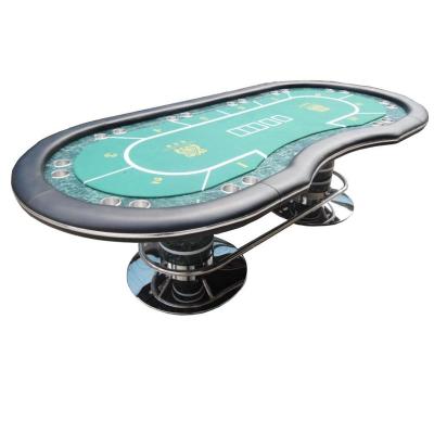 China High End 8ft Metal Leg Poker Table With Drink Rack TPT-018 TPT-018 for sale