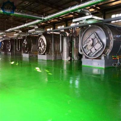 China 50ton Scrap Tyre Rubber Powder Pyrolysis Production Line For Fuel Oil for sale