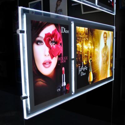 China Series Crystal LED Light Box Indoor Decoration Hanging LED Light Boxes Acrylic Transparent Display For Showcase Appearance for sale