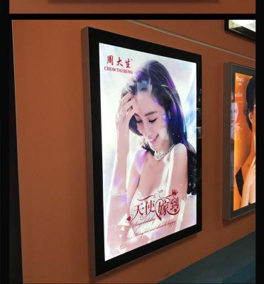 China Aluminum UV Printing Picture Frame Light Box or Backlit Magnetic Film Light Box with Led Light Guide Panel for sale