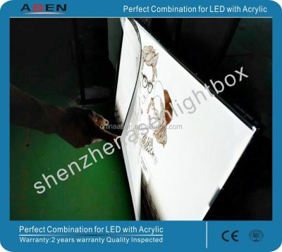 China Aluminum ultra thin LED illuminated light box size A0 for sale