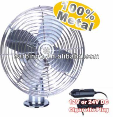 China 100% Metal 12 Volt 6 Inch 6 Inch Car Air Cooler Oscillating Fan for sale