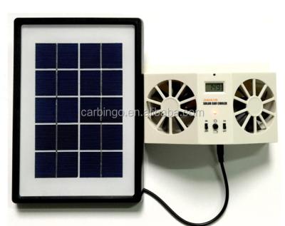 China New Design 3W Strong Power Separation Car Solar Power Rechargeable Window Fan Other for sale