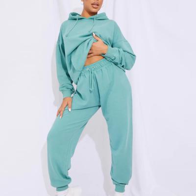 China Casual High Waist Jogger Breathable Tracksuit Two Piece Pants Set Unisex Custom Sweatsuits With Logo for sale