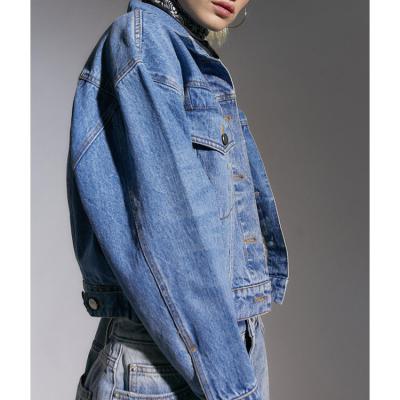 China Breathable Men's Unisex Custom Manufacturers Denim Jacket Dongguan Woman Lattice Jacket Oversize Denim Women Jacket for sale