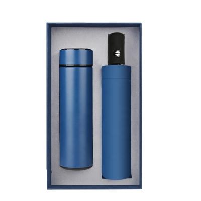 China PORTABLE High Quality Stainless Steel Mug Water Cup Food Grade Thermal Mug With Umbrella Commercial Gift Box for sale