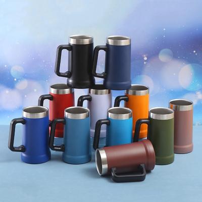 China PORTABLE best selling products for 2022 304 stainless steel double wall bottle yellow hydroflask 24oz vacuum mug thermos travel beer mug for sale