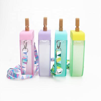 China 2022 New Sustainable Easy To Carry Creative Eco Friendly Popsicle Water Bottle Ice Cream Plastic Water Bottles With Custom Logo for sale