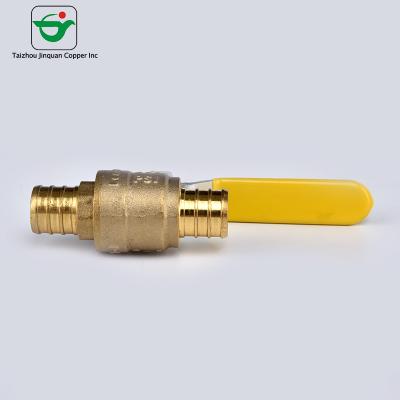 China Tubo estándar Mini Ball Valve de cobre amarillo de DN15 DN32 DN40 PEX en venta