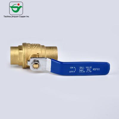 China Middelgrote Druk FIP 1 Duim Mini Ball Valve CW617N CuZn40Pb2 Te koop