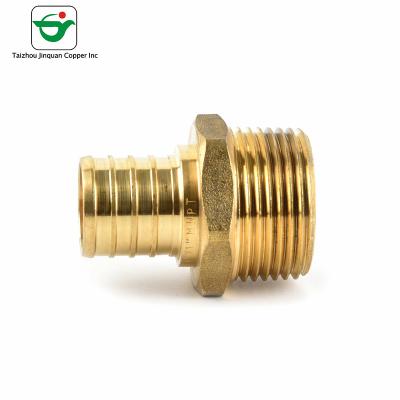 China Conector de cobre amarillo de la manguera del adaptador masculino de MNPT ' X1/2” del peso ligero el 1/2 en venta