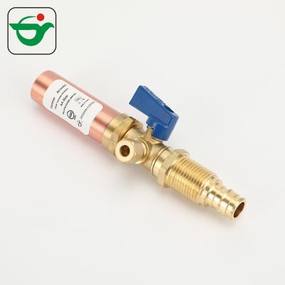 中国 1/4 Inch Copper Water Hammer Arrestor With Blue Handle 販売のため