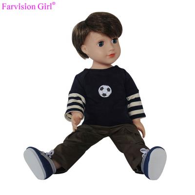 China Customized Toy Boy Doll American Girl Cartoon Face NEW 18 Inch Vinyl Doll for sale