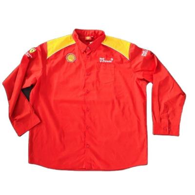 China Lightweight High Quality Long Sleeve Shell Shirt Men's Workwear Shirt Gas Station Clothing for sale