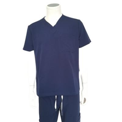 China Beathable Factory Direct Selling Hospital Uniforms Men V-neck Scrubs Modern Clinical Medical Care Scrubs Senior Uniforms for sale