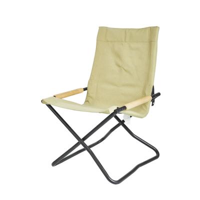 China Modern Outdoor furniture chair wood grain aluminum alloy portable folding camping chair for sale