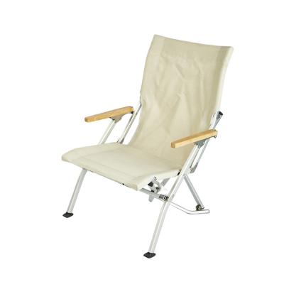 China Modern Outdoor canvas reclining high back camping chair adjustable folding camping chair for sale