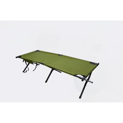 China Wholesale portable outdoor large foldable army bed folding travel camping crib for sale