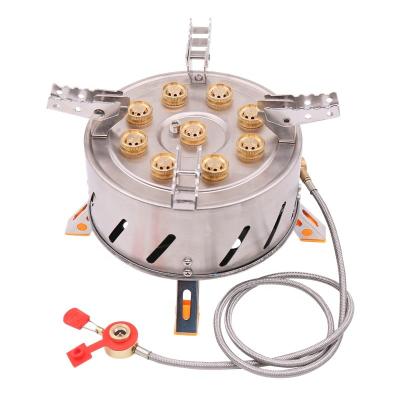 China Self-driving camping stove zyzy factory direct sales/high-power nine-eye stove ten-eye volcano outdoor oven for sale