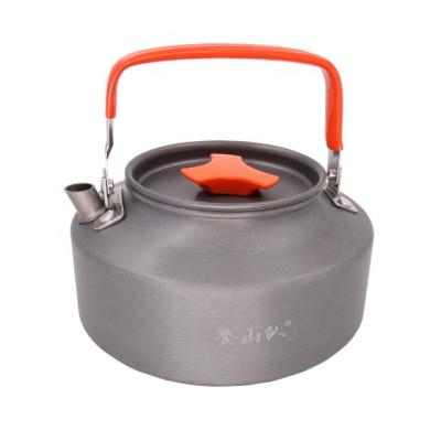 China Camping Portable Outdoor Aluminum Kettle Camping 1.1L Kettle for sale