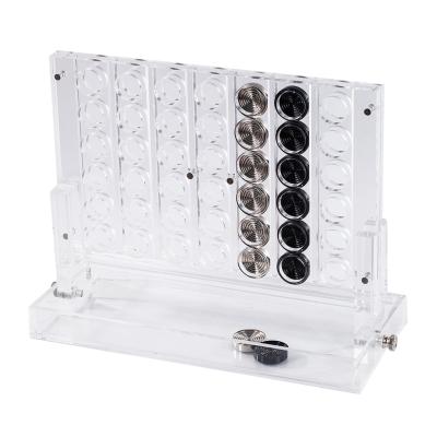 China Portable 4 In A Row Satom China Factory Direct Sale Custom Metal Chips Large Connect 4 Four In A Row Board Toys Game for sale