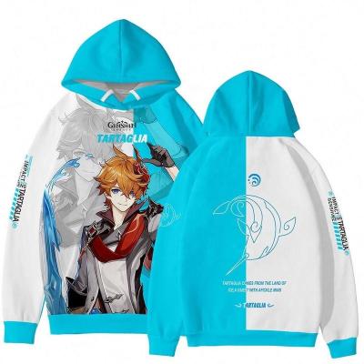 China Top Selling Anti Shrink 3D Printed Genshin Impact Hoodies No Moq On Stock Hoodie China Supplier for sale