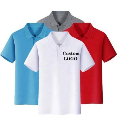 China High Custom Quality Anti-Wrinkle Mercerized Plain Cotton Mens Golf Shirt With Logo for sale