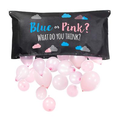 China Holiday Decorations New Product Baby Gender Reveal 5 Inch Pink And Blue Latex Balloon Balloon Bag For Boy Or Girl Party for sale