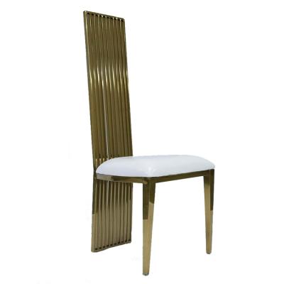 China New modern high design stainless steel banquet back chair for sale