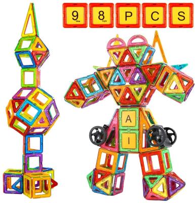 China ABS Children Color Super Magnetic Building Block Puzzle Games Quality Tiles Building Blocks Set for sale