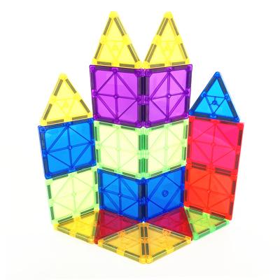 China Amazon Hot Sale Magnetic Tiles Color 3d Building Blocks Magnetic Building Blocks Gifts Best Eco-friendly Material For Kids for sale