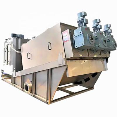 China Deslim Sewage Treatment Screw Press Mud Dewatering Machine 500L/Hour 100L/Hour Dewatering Screw Press for sale