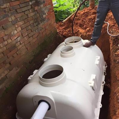 China Burial septic tank 1000 l underground plastic sewage treatment stp rainwater tank 5000 litros septic tank hydrolyze zwembadwater behandeling for sale