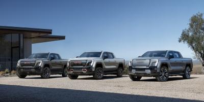 Κίνα GMC Sierra EV dual motor powertrain with 754Ps rated to tow up to 9500 pounds and can haul up to 1300 pounds of payload προς πώληση