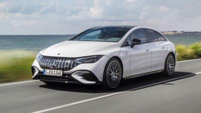 China Super long range electric vehicle Mercedes-Benz EQE AMG 53 4MATIC+with 460kw/625P.s motorpower 220km/h top speed for sale