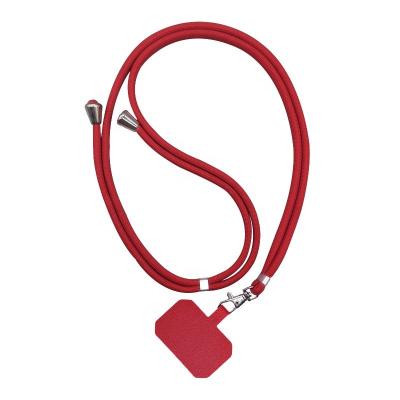 China Eco-friendly Red Wholesale Universal High Quality Cell Phone Case Trunk Shoulder Support Mobile Cross - Body Lanyard Straps With Nylon Patch for sale