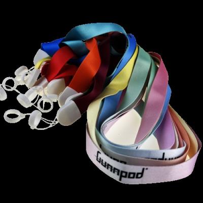 China Durable Custom Logo Sublimation Polyester Lanyards Neck Strap With White Silicone Rubber Ring for sale