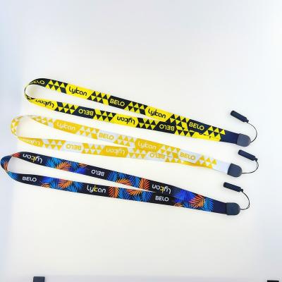 China Wholesale Custom Durable Promotional Logo Transfer Machine Polyester Sublimation Neck Lanyards Cute Characters With Silicone Rubber Ring for sale