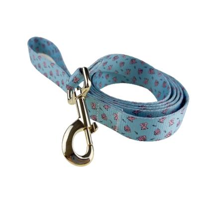 China Personalized Custom Strong Nylon Pet Accessories Customized Heat Transfer Sublimation Polyester Dog Leash Luxury for sale