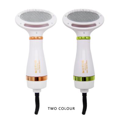 China Sustainable Electric Two-in-One Pet Hot Air Comb Hair Dryer Cats and Dogs Hair Artifact Pet Hair Dryer Napping Cleaning Comb for sale