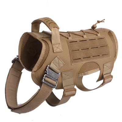 China New Products Adjustable Nylon Tactical Military Dog Vest Padded Outdoor Gear No Training Dog Pulling Harness for sale